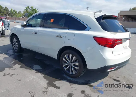 2015 Acura Mdx Technology z USA, uszkodzony, nr VIN 5FRYD3H48FB011286